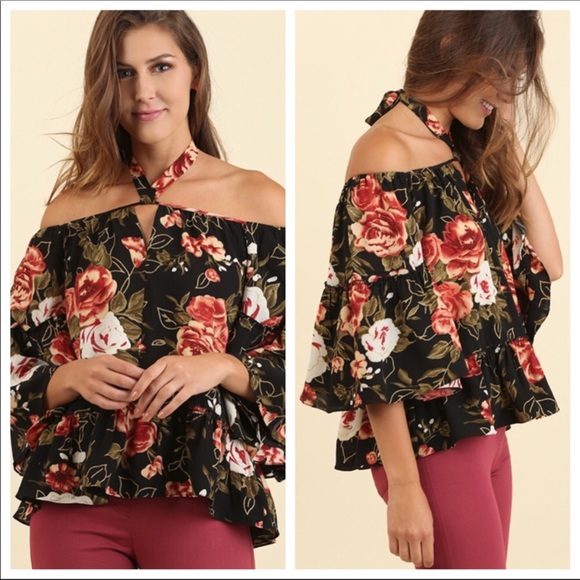 Secret Golden Flower Off Shoulder Top - Picture 6 of 6